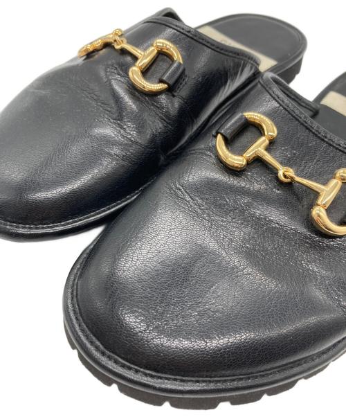 GUCCI（グッチ）GUCCI (グッチ) ミュール ブラック サイズ:7の古着・服飾アイテム