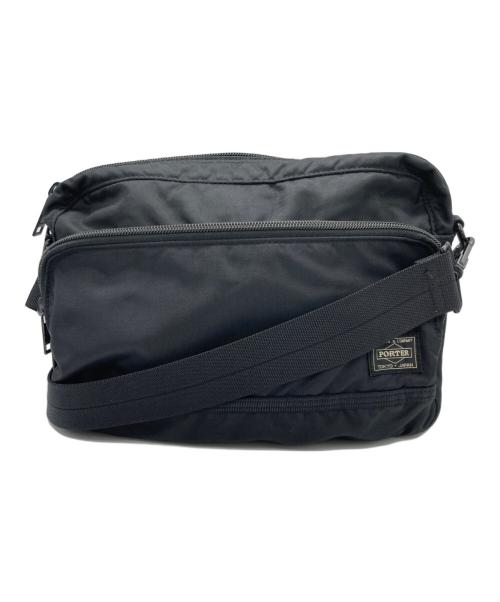 PORTER（ポーター）PORTER (ポーター) FLASHショルダーバッグ ブラックの古着・服飾アイテム