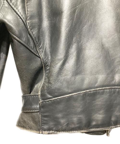 Schott（ショット）Schott (ショット) ダブルレザージャケット ブラック サイズ:38の古着・服飾アイテム