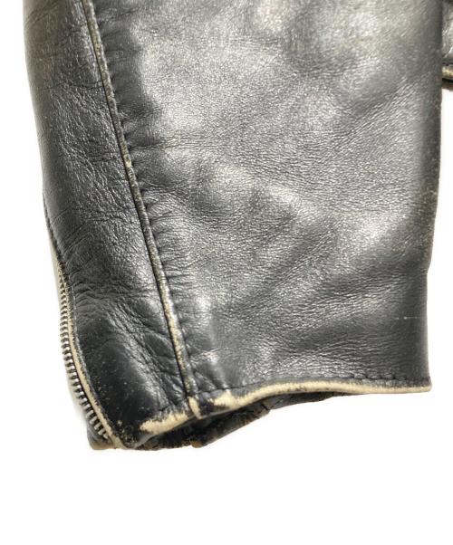 Schott（ショット）Schott (ショット) ダブルレザージャケット ブラック サイズ:38の古着・服飾アイテム