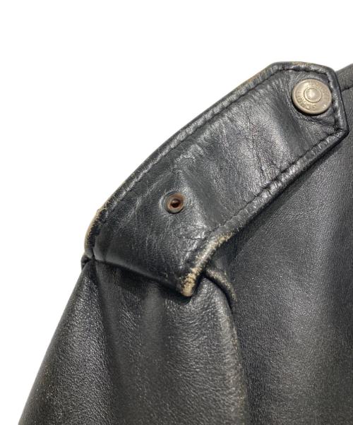 Schott（ショット）Schott (ショット) ダブルレザージャケット ブラック サイズ:38の古着・服飾アイテム
