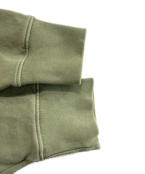 maison kitsune（メゾンキツネ）maison kitsune (メゾンキツネ) GREY FOX HEAD PATCH スウェット カーキ サイズ:Lの古着・服飾アイテム