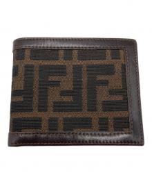 FENDI（フェンディ）の古着「ズッカ2つ折り財布」｜ブラウン