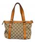 GUCCI (グッチ) GGキャンパストートバッグ ベージュ×オレンジ：45000円