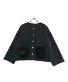 Gypsohila（ジプソフィア）の古着「Fur Pocket River Coat」｜ブラック