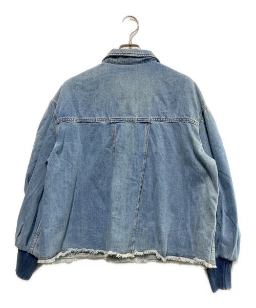BEARDSLEY（ビアズリー）BEARDSLEY (ビアズリー) 袖リブGジャン スカイブルー サイズ:1の古着・服飾アイテム