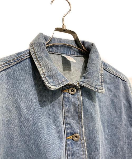 BEARDSLEY（ビアズリー）BEARDSLEY (ビアズリー) 袖リブGジャン スカイブルー サイズ:1の古着・服飾アイテム