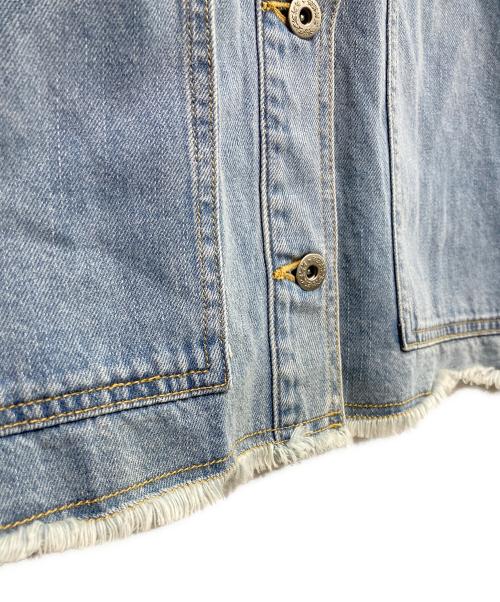 BEARDSLEY（ビアズリー）BEARDSLEY (ビアズリー) 袖リブGジャン スカイブルー サイズ:1の古着・服飾アイテム