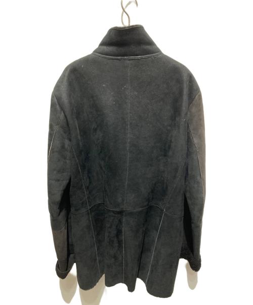 EMPORIO ARMANI（エンポリオ アルマーニ）EMPORIO ARMANI (エンポリオ アルマーニ) 裏ボアムートンレザージャケット ブラック サイズ:50の古着・服飾アイテム