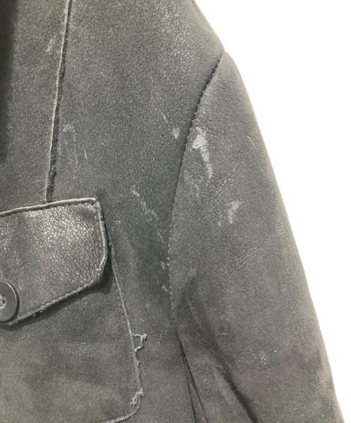 EMPORIO ARMANI（エンポリオ アルマーニ）EMPORIO ARMANI (エンポリオ アルマーニ) 裏ボアムートンレザージャケット ブラック サイズ:50の古着・服飾アイテム