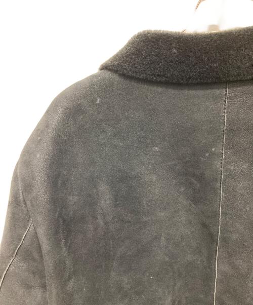 EMPORIO ARMANI（エンポリオ アルマーニ）EMPORIO ARMANI (エンポリオ アルマーニ) 裏ボアムートンレザージャケット ブラック サイズ:50の古着・服飾アイテム