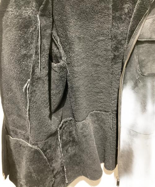 EMPORIO ARMANI（エンポリオ アルマーニ）EMPORIO ARMANI (エンポリオ アルマーニ) 裏ボアムートンレザージャケット ブラック サイズ:50の古着・服飾アイテム