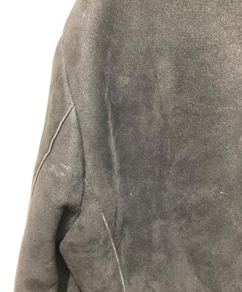 EMPORIO ARMANI（エンポリオ アルマーニ）EMPORIO ARMANI (エンポリオ アルマーニ) 裏ボアムートンレザージャケット ブラック サイズ:50の古着・服飾アイテム