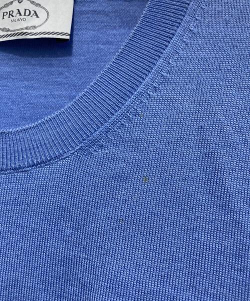 PRADA（プラダ）PRADA (プラダ) クルーネックニット ブルー サイズ:42の古着・服飾アイテム