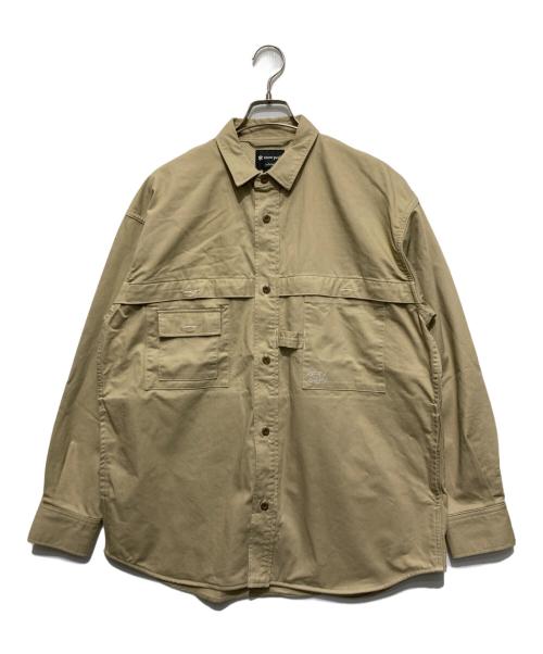 Snow peak（スノーピーク）Snow peak (スノーピーク) JOURNAL STANDARD relume (ジャーナルスタンダード レリューム) 別注焚き火チノユーティリティーシャツ ベージュ サイズ:Mの古着・服飾アイテム