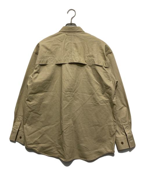 Snow peak（スノーピーク）Snow peak (スノーピーク) JOURNAL STANDARD relume (ジャーナルスタンダード レリューム) 別注焚き火チノユーティリティーシャツ ベージュ サイズ:Mの古着・服飾アイテム