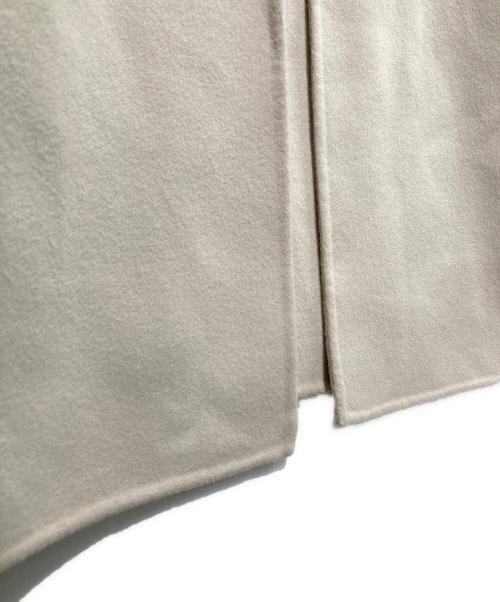 theory（セオリー）theory (セオリー) カシミヤブレンドノーカラーコート ベージュ サイズ:Mの古着・服飾アイテム
