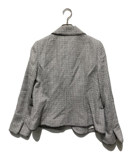 23区（ニジュウサンク）23区 (ニジュウサンク) ツイードセットアップ ホワイト×ブラック サイズ:44の古着・服飾アイテム