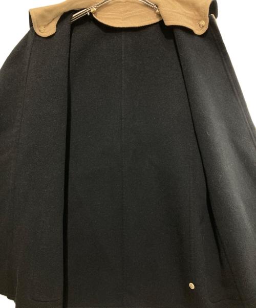 HERMES（エルメス）HERMES (エルメス) カシミヤキャメルダブルフェイスジップコート ベージュ×ブラック サイズ:42の古着・服飾アイテム