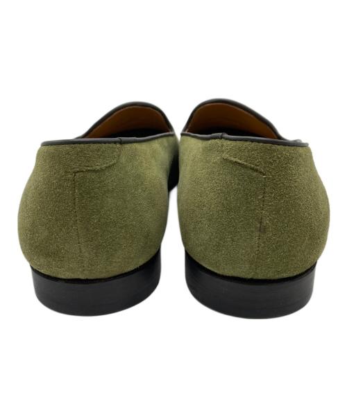 POLPETTA（ポルペッタ）POLPETTA (ポルペッタ) PASSOスウェードスリッポン グリーン サイズ:42の古着・服飾アイテム