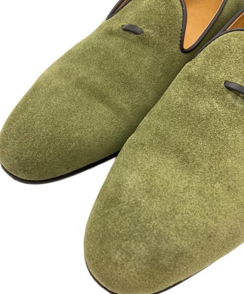 POLPETTA（ポルペッタ）POLPETTA (ポルペッタ) PASSOスウェードスリッポン グリーン サイズ:42の古着・服飾アイテム