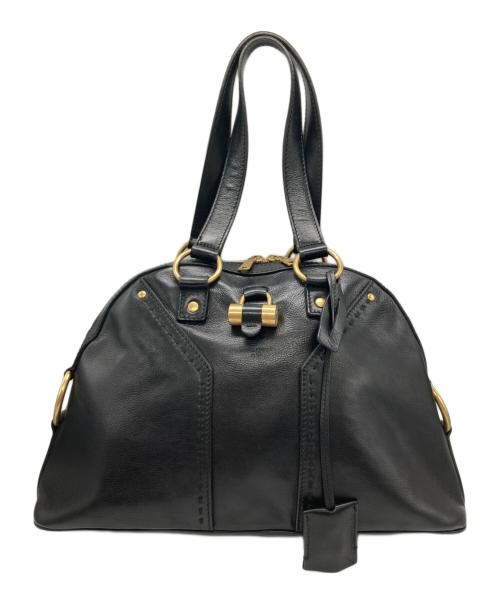 Yves Saint Laurent（イヴサンローラン）Yves Saint Laurent (イヴサンローラン) ミューズ ハンドバッグ ブラックの古着・服飾アイテム