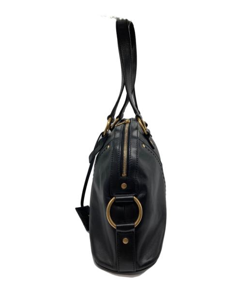 Yves Saint Laurent（イヴサンローラン）Yves Saint Laurent (イヴサンローラン) ミューズ ハンドバッグ ブラックの古着・服飾アイテム