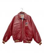 AVIREXアヴィレックス）の古着「レザージャケット」｜レッド