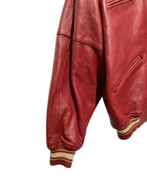 AVIREX（アヴィレックス）AVIREX (アヴィレックス) レザージャケット レッド サイズ:Mの古着・服飾アイテム