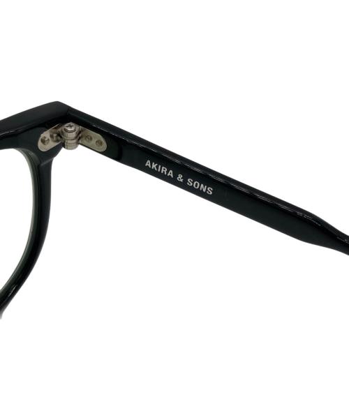 AKIRA&SONS（アキラアンドサンズ）AKIRA&SONS (アキラアンドサンズ) サングラス ブラック サイズ:48□21-145の古着・服飾アイテム