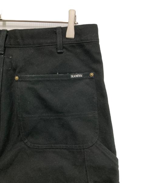 KAMIYA（カミヤ）KAMIYA (カミヤ) BORO Duck Painter Pants/ダブルニー ブラック サイズ:Sの古着・服飾アイテム