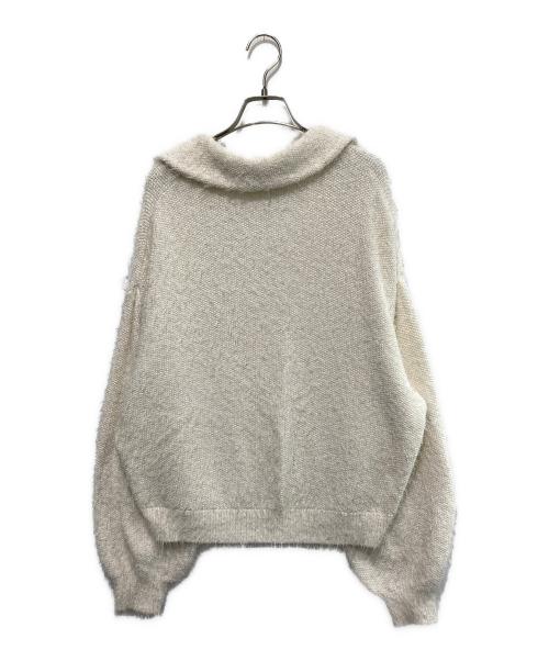 Noble（ノーブル）Noble (ノーブル) 26年 フェザーカノコスキッパーニット ホワイト サイズ:FREEの古着・服飾アイテム