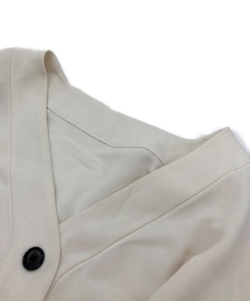 Noble（ノーブル）Noble (ノーブル) エステルダブルクロスカーデブラウス ホワイト サイズ:FREEの古着・服飾アイテム