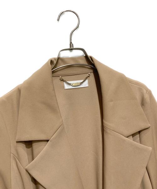 JENNE（ジェンヌ）JENNE (ジェンヌ) オードリーフレアトレンチコート ベージュ サイズ:Mの古着・服飾アイテム