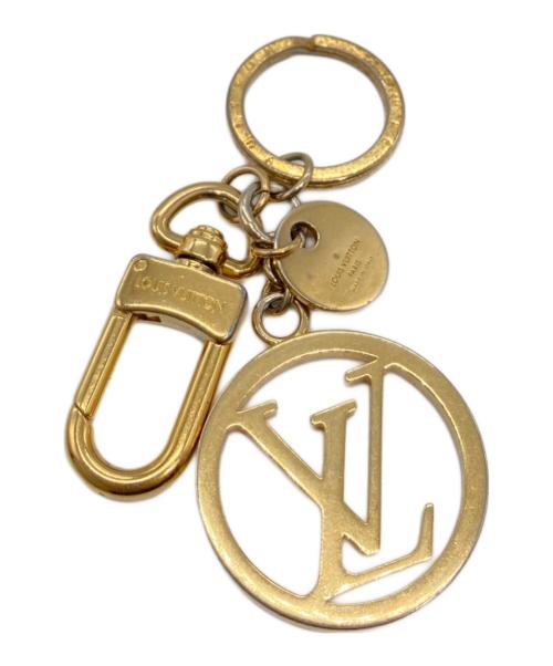 LOUIS VUITTON（ルイ ヴィトン）LOUIS VUITTON (ルイ ヴィトン) バッグチャーム・LVサークル キーリング キーホルダー ゴールドの古着・服飾アイテム