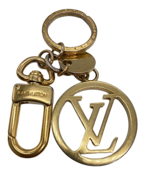 LOUIS VUITTON（ルイ ヴィトン）LOUIS VUITTON (ルイ ヴィトン) バッグチャーム・LVサークル キーリング キーホルダー ゴールドの古着・服飾アイテム