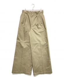 Dickies×JANE SMITH×journal standard L'essage（ディッキーズ×ジェーンスミス×ジャーナルスタンダード レサージュ）の古着「26SS 別注2タックBIGパンツ」｜オリーブ