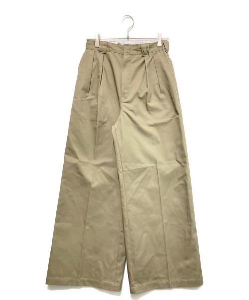Dickies（ディッキーズ）Dickies (ディッキーズ) JANE SMITH (ジェーンスミス) journal standard L'essage (ジャーナルスタンダード レサージュ) 26SS 別注2タックBIGパンツ オリーブ サイズ:Sの古着・服飾アイテム