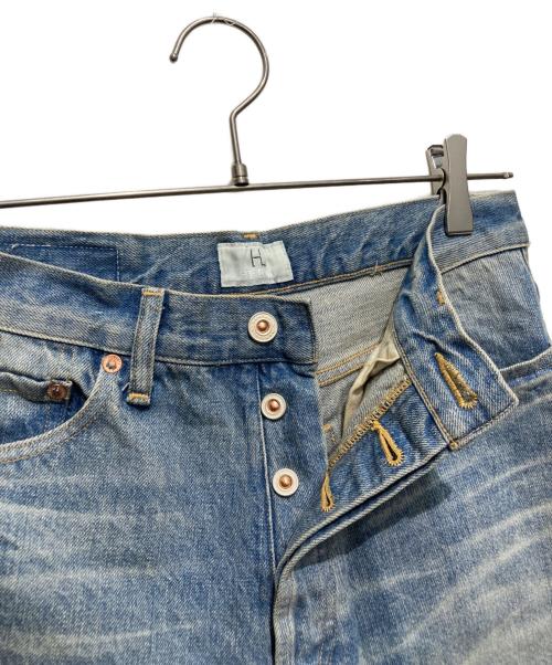 HERILL（ヘリル）HERILL (ヘリル) MUSE de Deuxieme Classe (ミューズ ドゥーズィエム クラス) HL Denim Wideパンツ インディゴ サイズ:00の古着・服飾アイテム