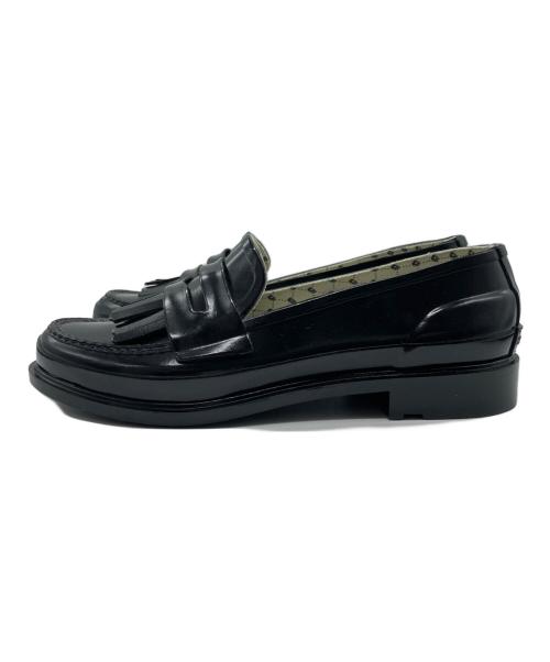 HUNTER（ハンター）HUNTER (ハンター) AMERI (アメリ) GLOSS TASSEL PENNY LOAFER ブラック サイズ:Mの古着・服飾アイテム