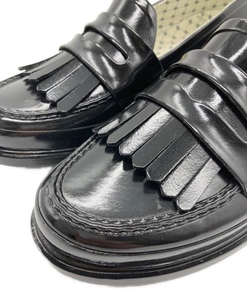 HUNTER（ハンター）HUNTER (ハンター) AMERI (アメリ) GLOSS TASSEL PENNY LOAFER ブラック サイズ:Mの古着・服飾アイテム