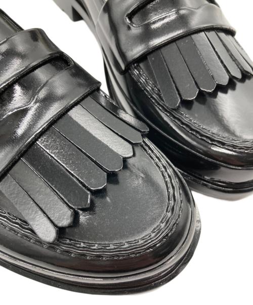 HUNTER（ハンター）HUNTER (ハンター) AMERI (アメリ) GLOSS TASSEL PENNY LOAFER ブラック サイズ:Mの古着・服飾アイテム
