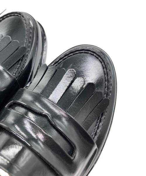 HUNTER（ハンター）HUNTER (ハンター) AMERI (アメリ) GLOSS TASSEL PENNY LOAFER ブラック サイズ:Mの古着・服飾アイテム
