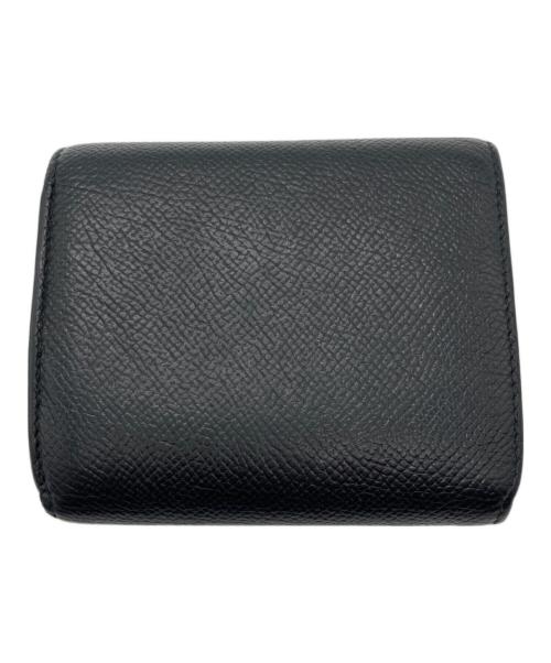 BALENCIAGA（バレンシアガ）BALENCIAGA (バレンシアガ) BBメタルロゴ 二つ折り財布 ブラックの古着・服飾アイテム