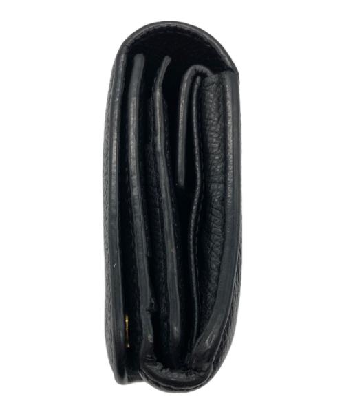 BALENCIAGA（バレンシアガ）BALENCIAGA (バレンシアガ) BBメタルロゴ 二つ折り財布 ブラックの古着・服飾アイテム