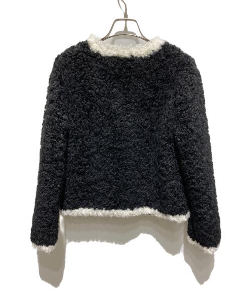 M'S GRACY（エムズグレイシー）M'S GRACY (エムズグレイシー) 25AW フェイクファー配色ジャケット ブラック サイズ:38の古着・服飾アイテム