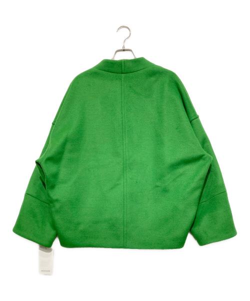 PASSION（パッション）PASSION (パッション) Vネックノーカラージップジャケット グリーン サイズ:38 未使用品の古着・服飾アイテム