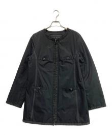 TO BE CHIC（トゥービーシック）の古着「中綿Wジップビジューコート」｜ブラック