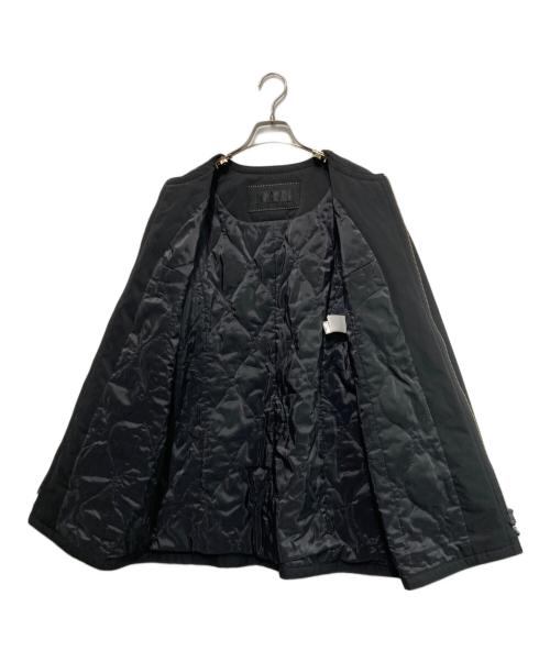 TO BE CHIC（トゥービーシック）TO BE CHIC (トゥービーシック) 中綿Wジップビジューコート ブラック サイズ:42の古着・服飾アイテム