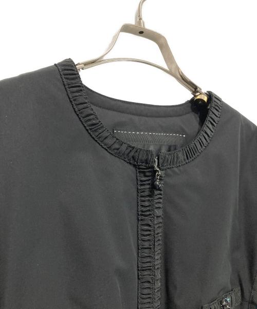 TO BE CHIC（トゥービーシック）TO BE CHIC (トゥービーシック) 中綿Wジップビジューコート ブラック サイズ:42の古着・服飾アイテム
